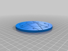 prof circular gallifreyan Münze Münzen Abzeichen angepasst 3d print model - Mito3D