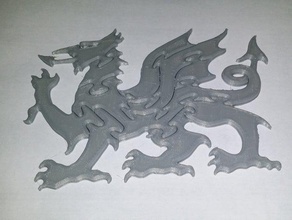 puzzle dragon puzzles 3d print model - Mito3D