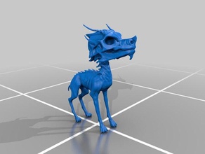 perro-skull-modelado claudio gabriel escobar sculptures 3d print model - Mito3D