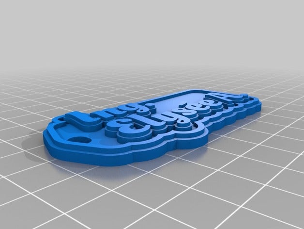 llavero ing keychains customized 3D print model - Mito3D