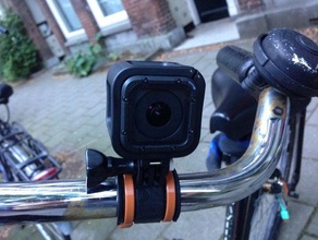gopro zip tie suporte para montagem em bicicleta esporte ao ar livre ziptie 3d print model - Mito3D