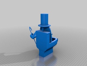 monsieur servizi igienici arte 3d print model - Mito3D