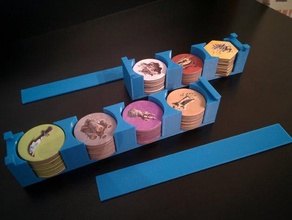 mage knight-token-Fach - Spielzeug Spiel Zubehör Brettspiel box organizer 3d print model - Mito3D