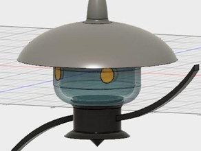 lampent Dekor ghost halloween halloween-Dekoration prop Licht pokemon Replikat Teelicht Teelichthalter 3d print model - Mito3D