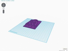 ghost cookie cutter kitchen dining 3d print model - Mito3D