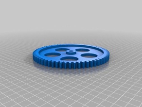 64 tooth gear hobby customized 3d print model - Mito3D