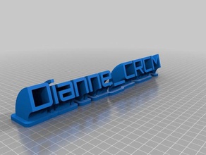 dianne crcm office personalizzato 3d print model - Mito3D