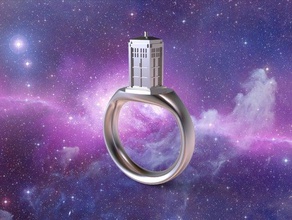 tardis ring jewelry apparel dr drwho fashion geek nerd space spaceship time travel wimey 3d print model - Mito3D