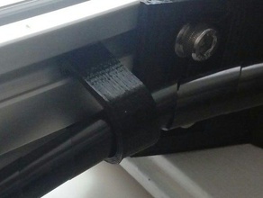 boucle de câble clip 2040 coll 3d l'imprimante pièces guide-câble support la gestion des câbles 3d print model - Mito3D