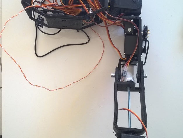 brazo robot de la cabeza robótica 3D print model - Mito3D