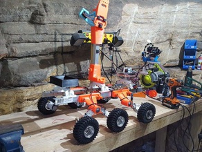 6-Rad-rover-lidar rc Fahrzeuge mars-rover offroad rc-car rc-Fahrzeug 3d print model - Mito3D