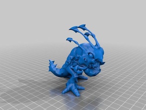kogmaw de la ligue des légendes vidéo jeux figurine sculpture 3d print model - Mito3D