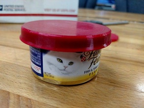 fancy feast ninjaflex can lid pets cat food 3d print model - Mito3D
