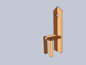 diseño de la silla modelo muebles 3d print model - Mito3D