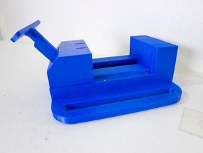 80mm schraubenlose Schraubstock Maschine tools Bohrmaschine-Presse mill - Fräsen Fräs-Maschine vise 3d print model - Mito3D