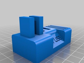 prusa sdusb titular computador personalizado 3d print model - Mito3D