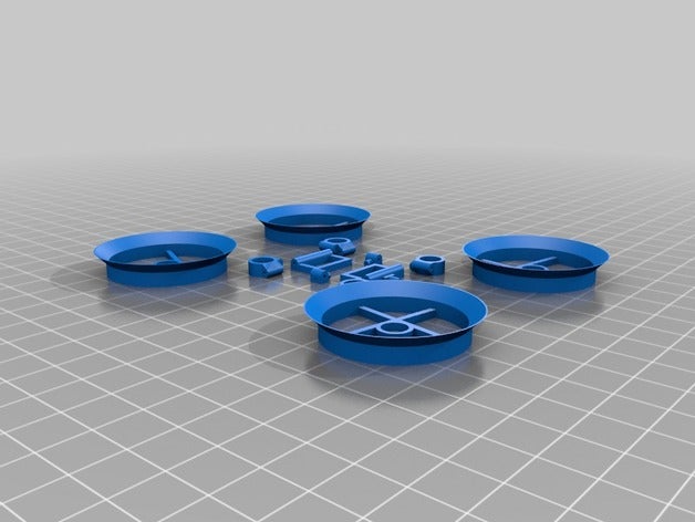 inductrixtiny whoop hashtag Rahmen rc Fahrzeuge Klinge inductrix 3D print model - Mito3D