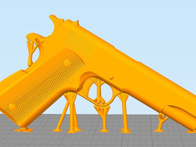 colt 1911 silah desteği remix diğer 3D print model - Mito3D