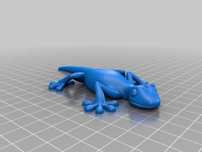 geco 3d impressão animais filaflex tpu 3d print model - Mito3D