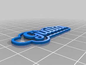 giulia chaveiro chaveiros personalizado 3d print model - Mito3D