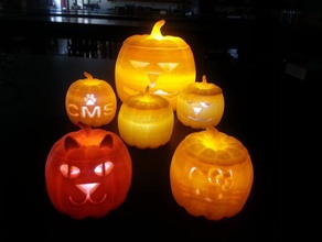 faire de jack-o-lanterne projet décor cat la fête d'halloween hello kitty vacances citrouille 3d print model - Mito3D