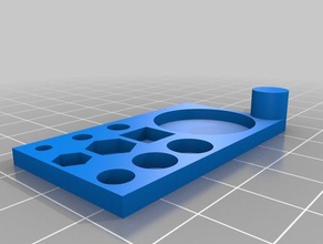 trap hole pruebas 3d la impresión 608 perno tuerca tornillo 3d print model - Mito3D