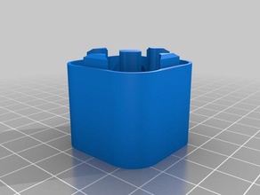 aa battery case base containers customized 3d print model - Mito3D