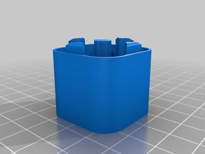 aa boîtier de la batterie base les conteneurs personnalisé 3d print model - Mito3D