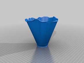 floral Lampenschirm Dekor 3d print model - Mito3D