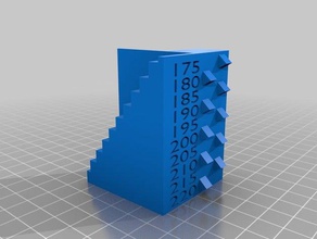 temperatura di taratura 3d la stampa i test temp gcode 3d print model - Mito3D
