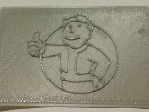 fallout 4 credit card sized 3d printing tests 3d print model - Mito3D