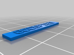 ocupado de la placa 3d impresión personalizado 3d print model - Mito3D