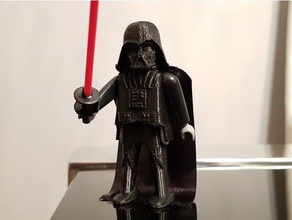 darth vader playmobil toys games articulated playmobile star wars 3d print model - Mito3D