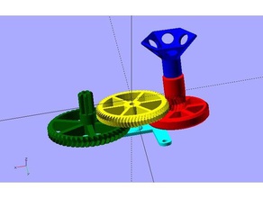 hand-Kurbel der Zentrifuge Biologie - adapter drill openscad parametric tube 3d print model - Mito3D