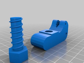 mi personalizados deltaprintr extrusora bloque superior roscada costumizable 3d de la impresora extrusoras 3d print model - Mito3D