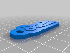 sonia Schlüsselanhänger angepasst 3d print model - Mito3D