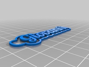 giovanni keychains customized 3d print model - Mito3D