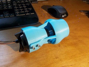 rov kort nozzle bilge pump thruster wintegrated mount robotics underwater vehicle 3d print model - Mito3D