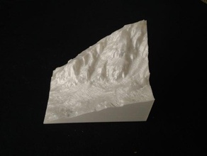 el okul arazi tırmanma quir&oacutes llano tarar kopyaları asturias cartograph CBS dağ kaya tırmanışı 3d print model - Mito3D