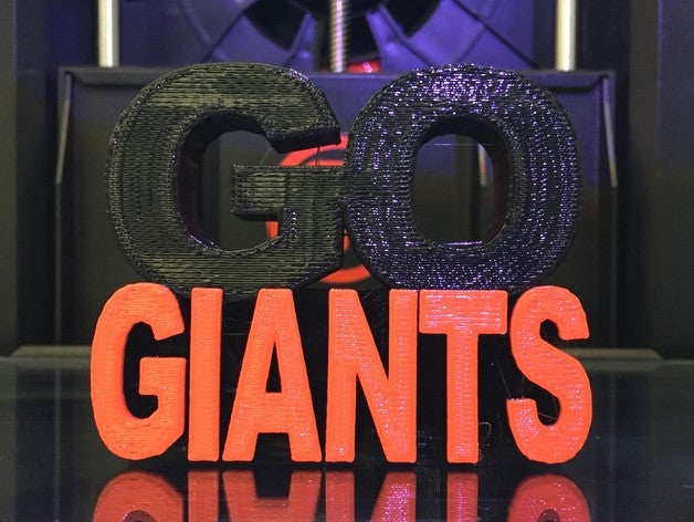 go giants 3d printing baseball san francisco sf 3D print model - Mito3D