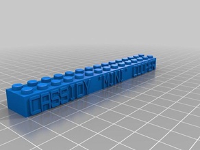 cassidy lego construction toys customized 3d print model - Mito3D