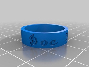 doc 2016 rings customized 3d print model - Mito3D