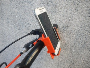 akıllı telefon tutucu bisiklet mobil 3d print model - Mito3D