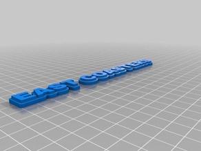east coasters keychains customized 3d print model - Mito3D