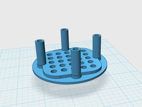 5x5 led cubo gabarito magnético diy ímãs 3d print model - Mito3D