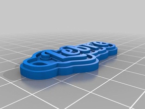 lebre Anahtarlık özelleştirilmiş 3d print model - Mito3D