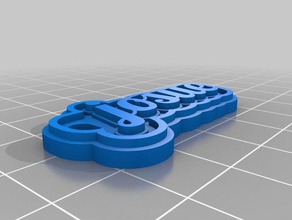 josue Schlüsselanhänger angepasst 3d print model - Mito3D