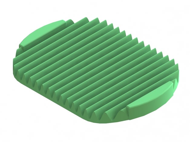 sinüs dalgası sabunluk banyo 3D print model - Mito3D