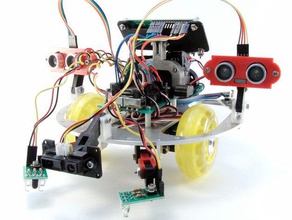 ultrasonic clam shell robotics arduino onebot pattonrobotics teensy 3d print model - Mito3D