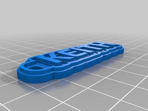my customized multiline tag keychain-keith keychains 3d print model - Mito3D